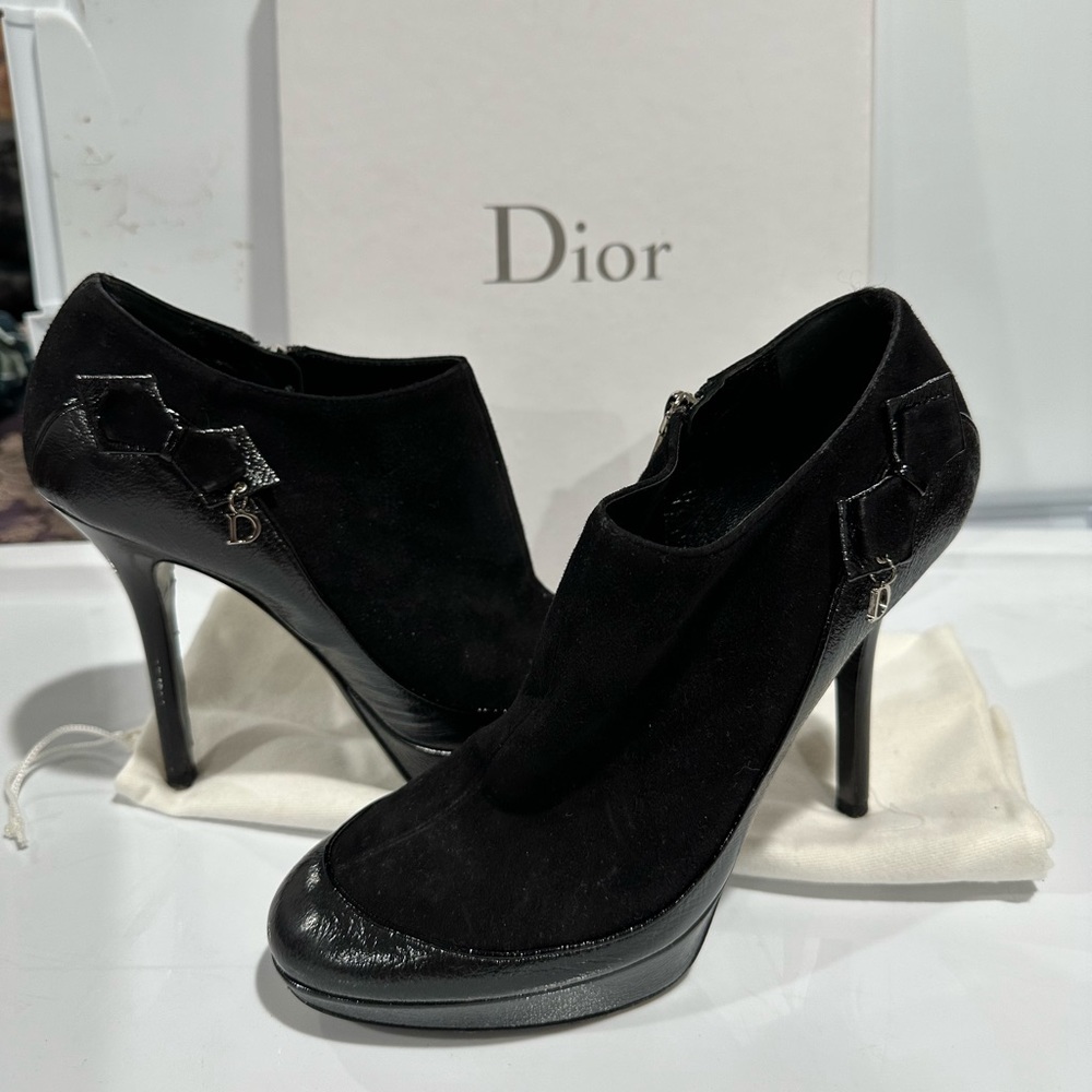 Christian Dior black booties